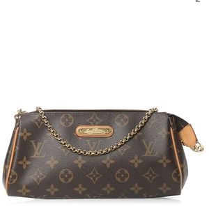 100% AUTHENTIC LOUIS VUITTON monogram Eva clutch